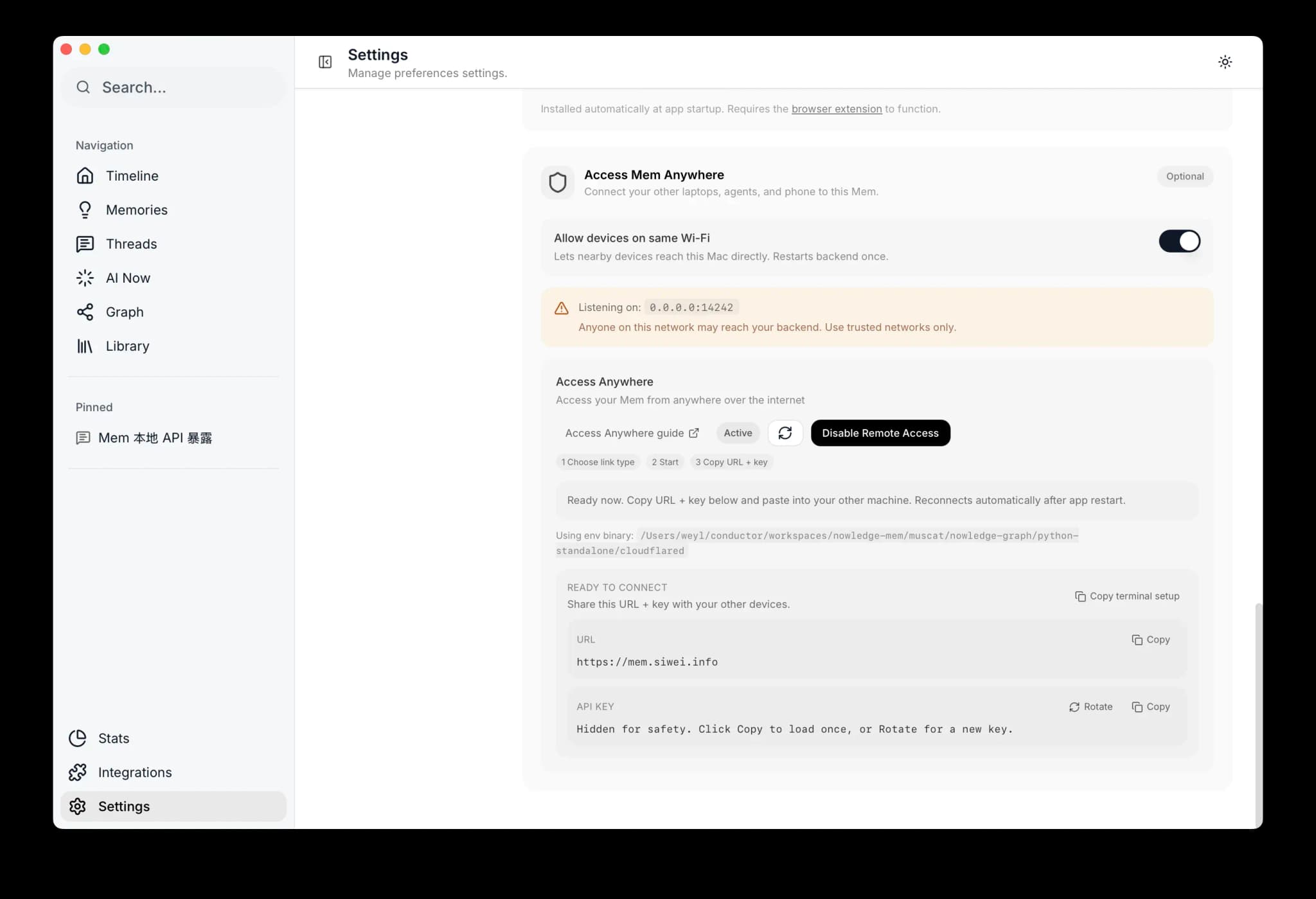 Access Mem Anywhere