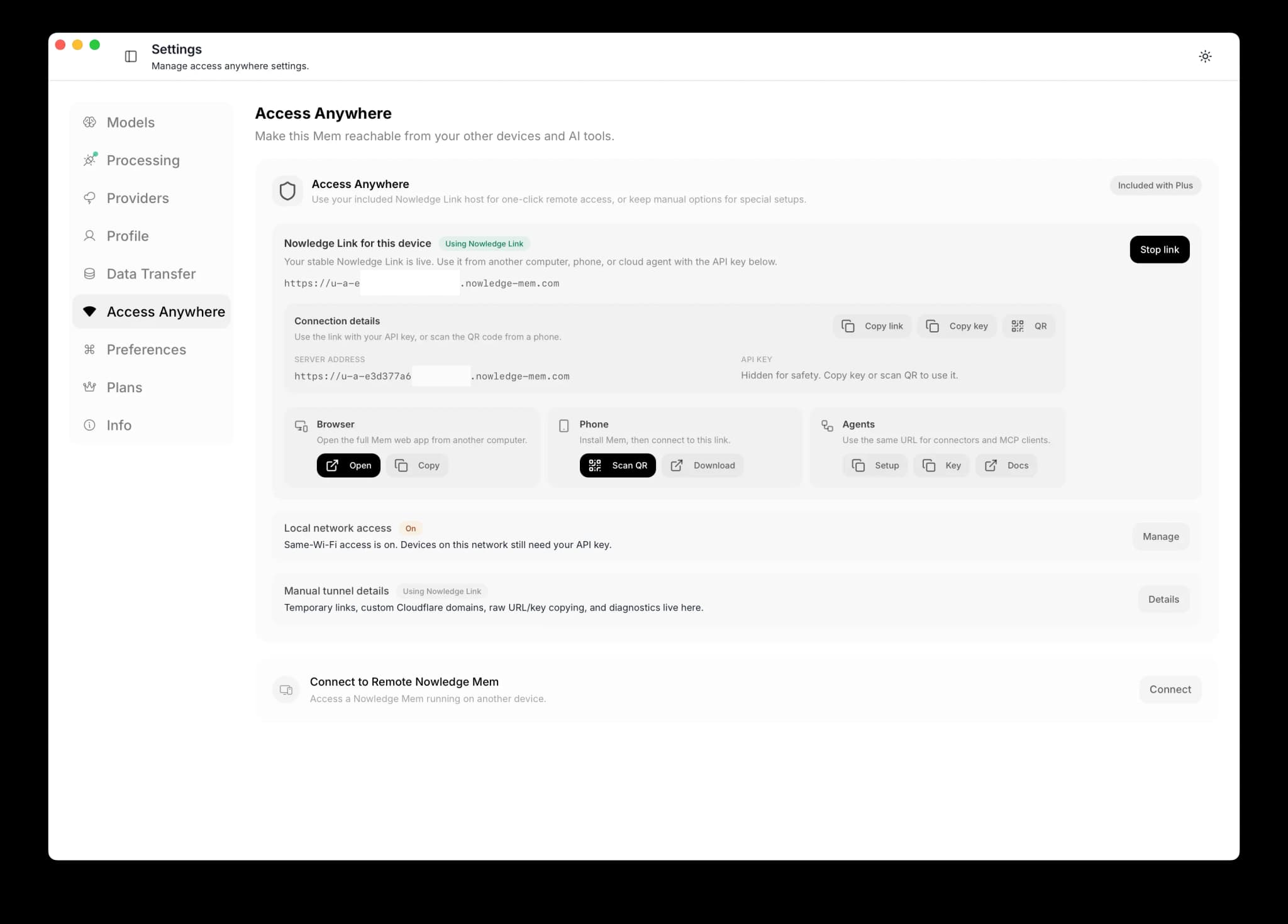 Plus 里的 Nowledge Link