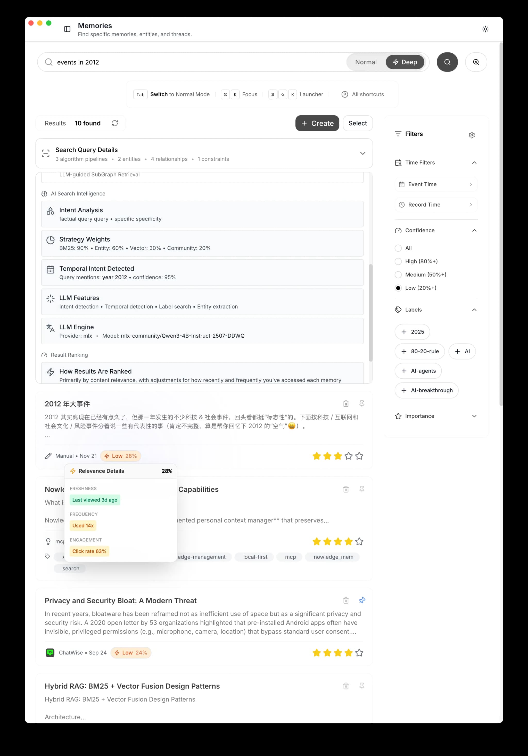 Search Query Details