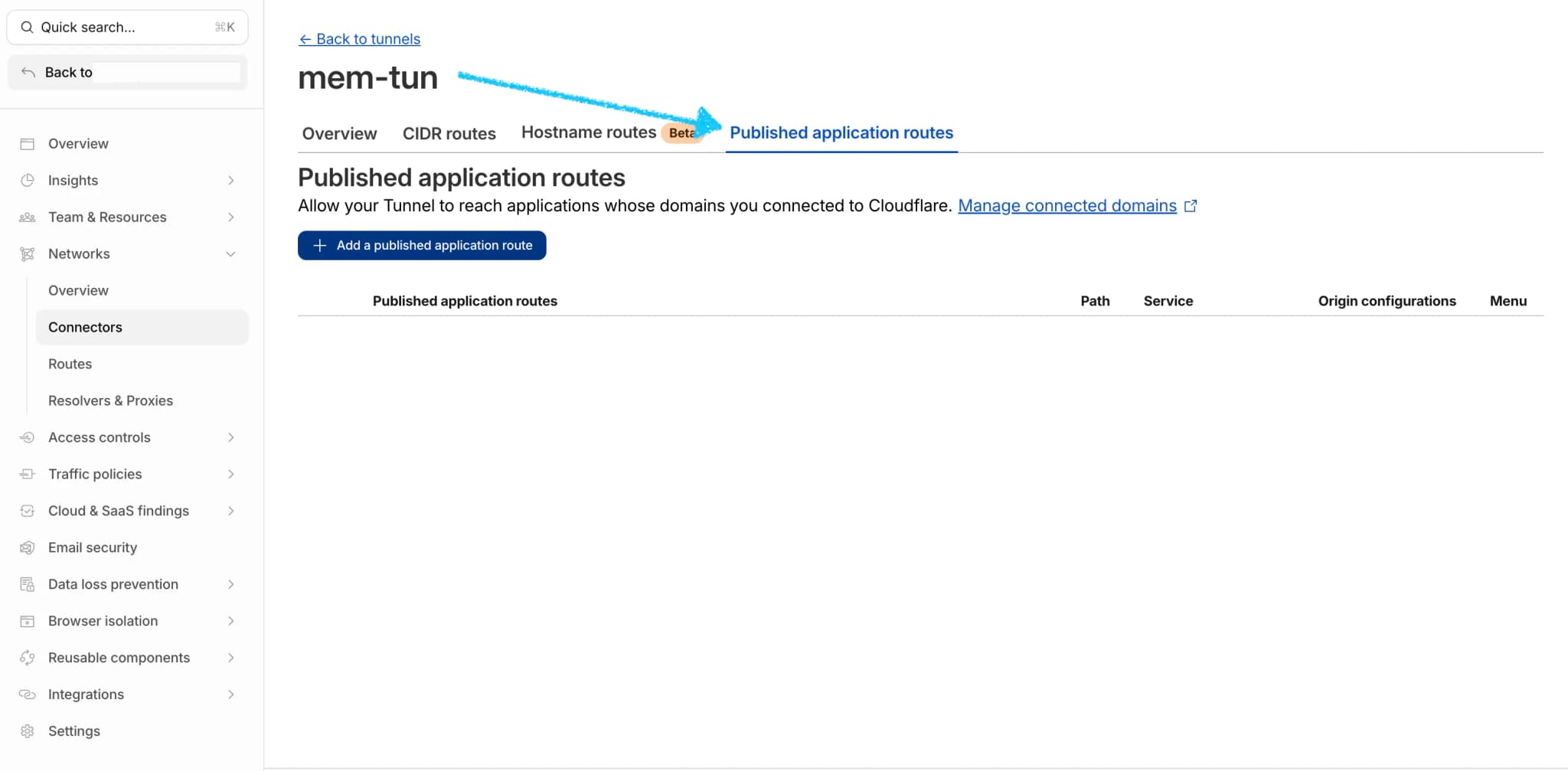 Add app route