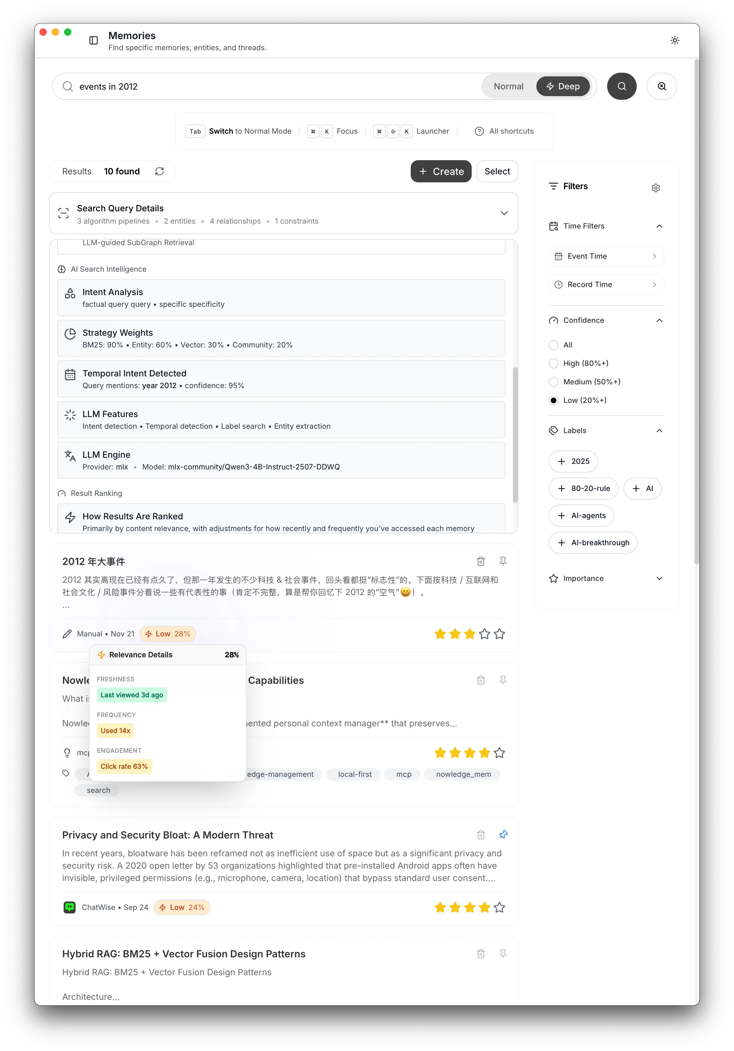 Search Query Details