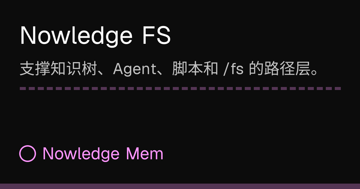 Nowledge FS | Nowledge Mem